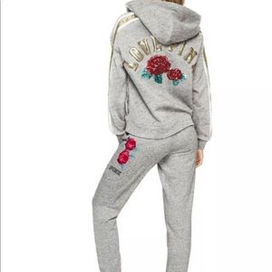 🆕 VS PINK (XS) Bling Set Hoodie & Pants